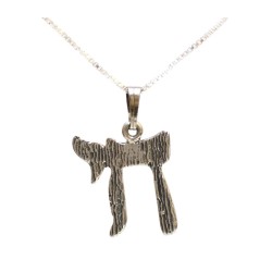 Pendentif Chai en argent sterling | Colliers et pendentifs Chai