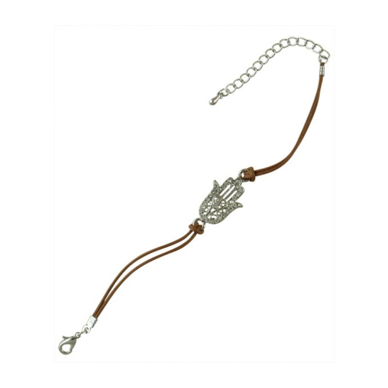 Black or Brown Double Cord Kabbalah Brace... | Jewish Gift from Israel