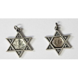 Collier Pendentif Étoile de David de l'Armée Israélienne avec IDF... | Armée israélienne