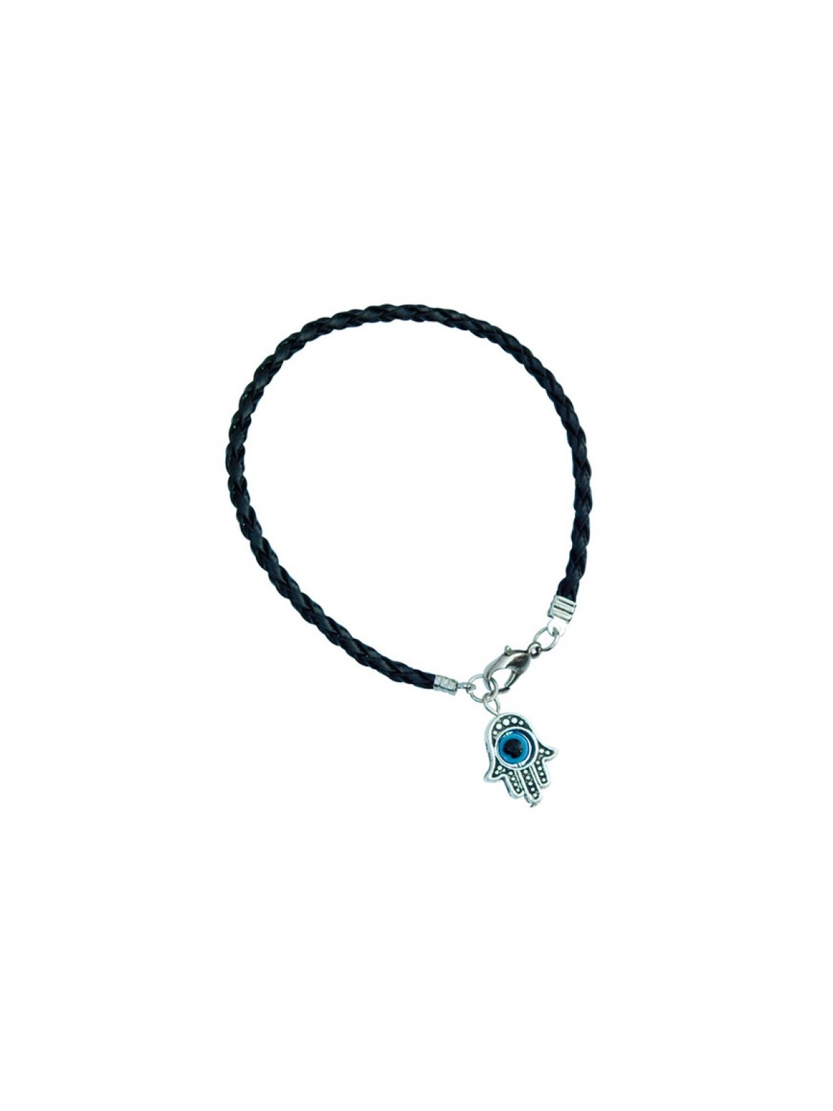 Black Braided Cord Kabbalah Bracelet with... | Jewish Gift from Israel