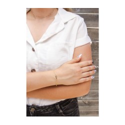 Sterling Silver Bracelet Yellow Gold Plat... | Israeli Fashion Jewelry