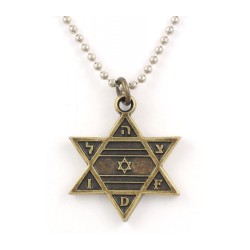 Necklace Star of David Pendant with IDF Initials and... | Israeli Army