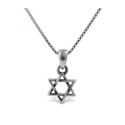 925 Sterling Silver Star of David Pendant Necklace Small | AJDesign