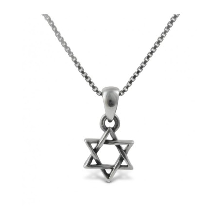 925 Sterling Silver Star of David Pendant Necklace Small | AJDesign