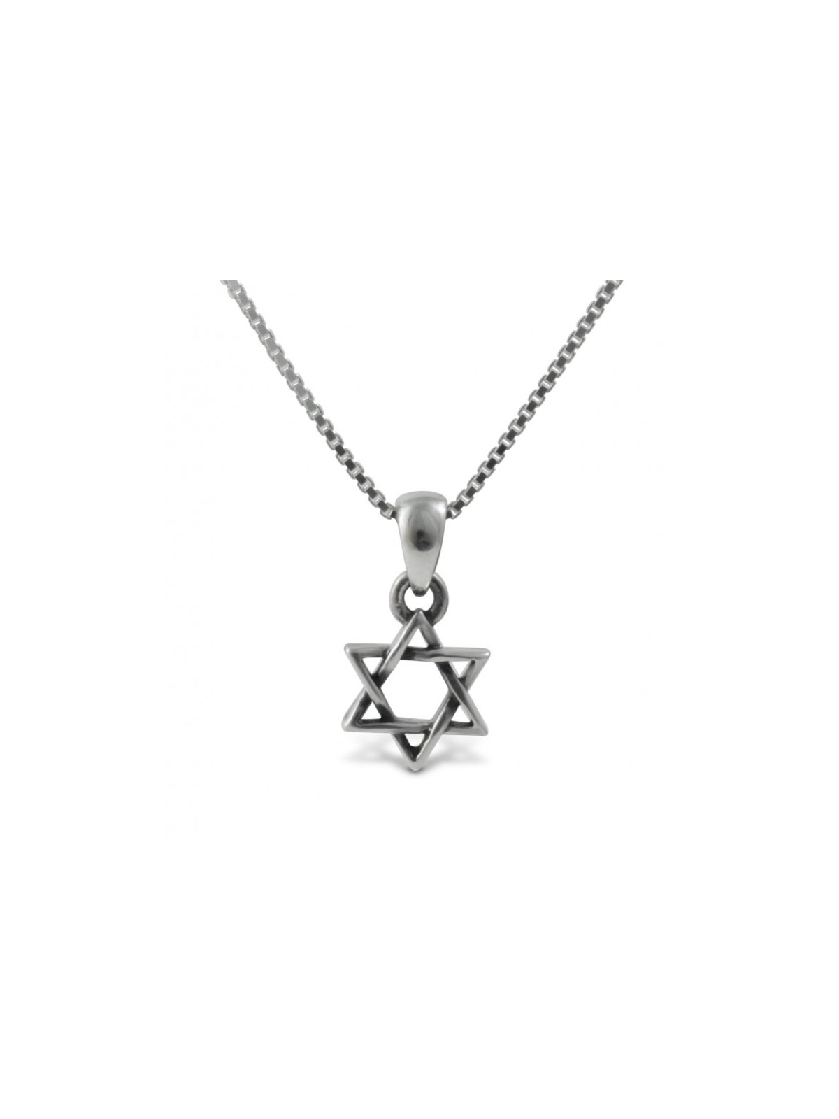 925 Sterling Silver Star of David Pendant Necklace Small | AJDesign