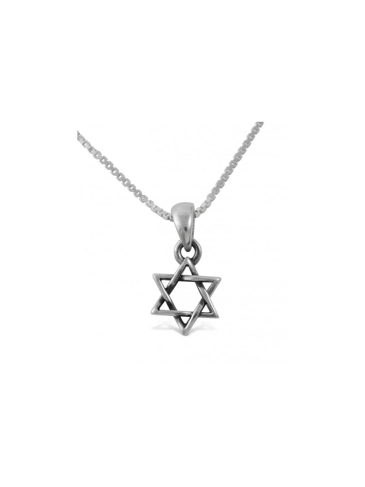 925 Sterling Silver Star of David Pendant Necklace Small | AJDesign