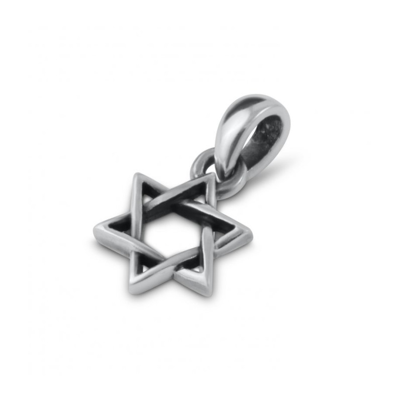 925 Sterling Silver Star of David Pendant Necklace Small | AJDesign