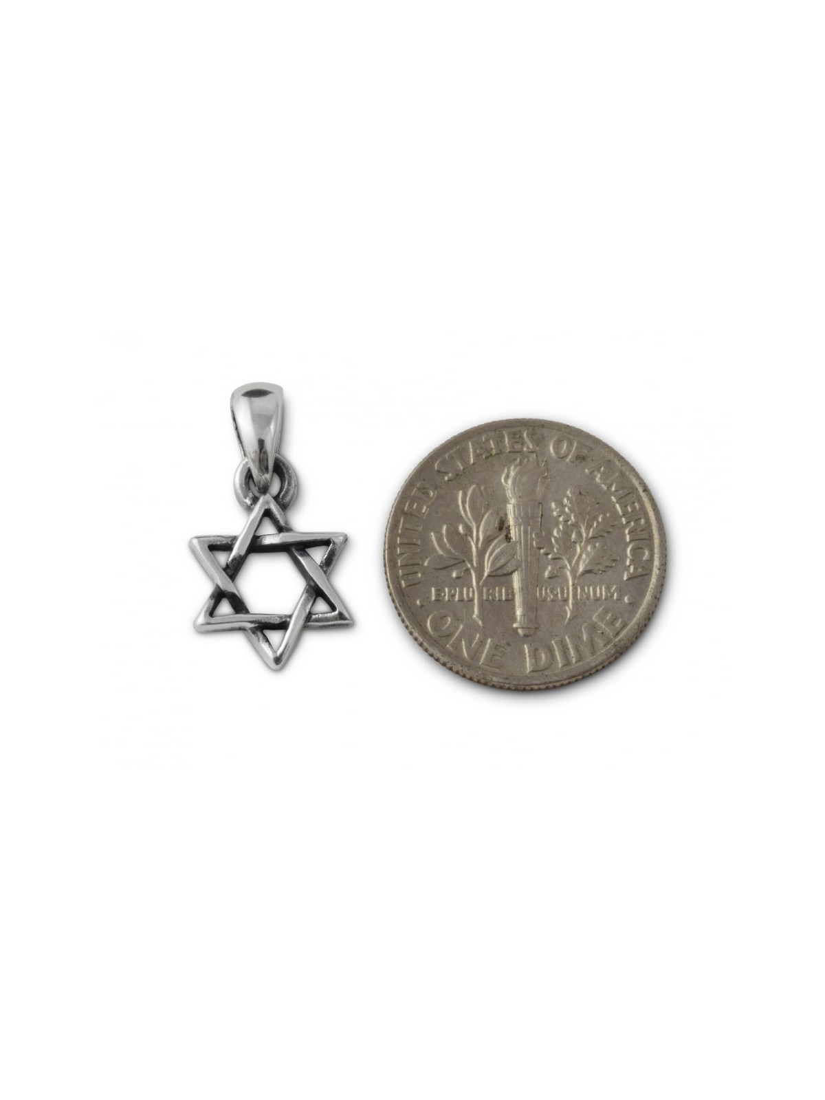 925 Sterling Silver Star of David Pendant Necklace Small | AJDesign
