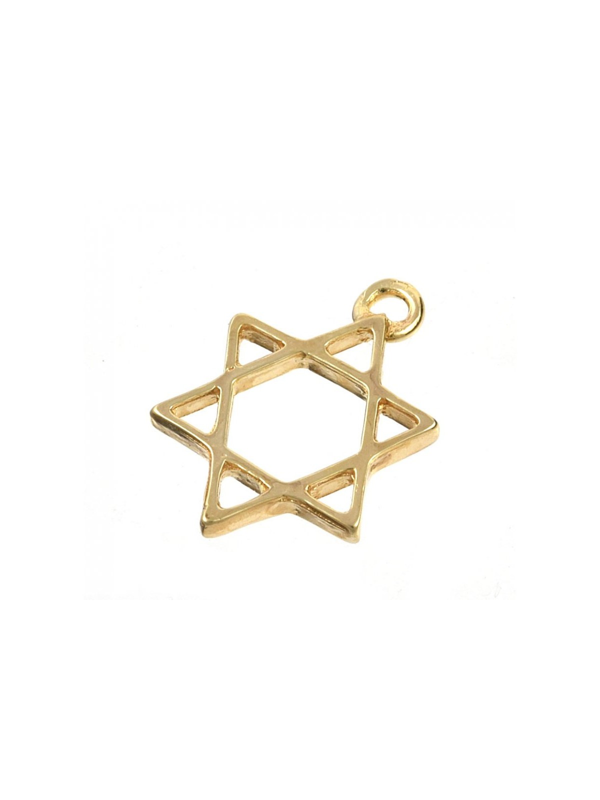 AJDesign Classic 24k Gold Plated Star of David Cha... | Judaica Charms