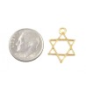 AJDesign Classic 24k Gold Plated Star of David Cha... | Judaica Charms