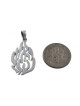 925 Sterling Silver Pendant Flame Image of Breslev... | Jewish Pendant