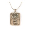 Necklace Israeli Army Dog Tag Metal Hamsa Pendant Ba... | Israeli Army