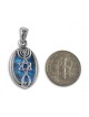 Collier pendentif greffé en argent sterling 925 avec... | Pendentif juif