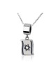 Sterling Silver Flag of Israel Charm | Judaica Charms