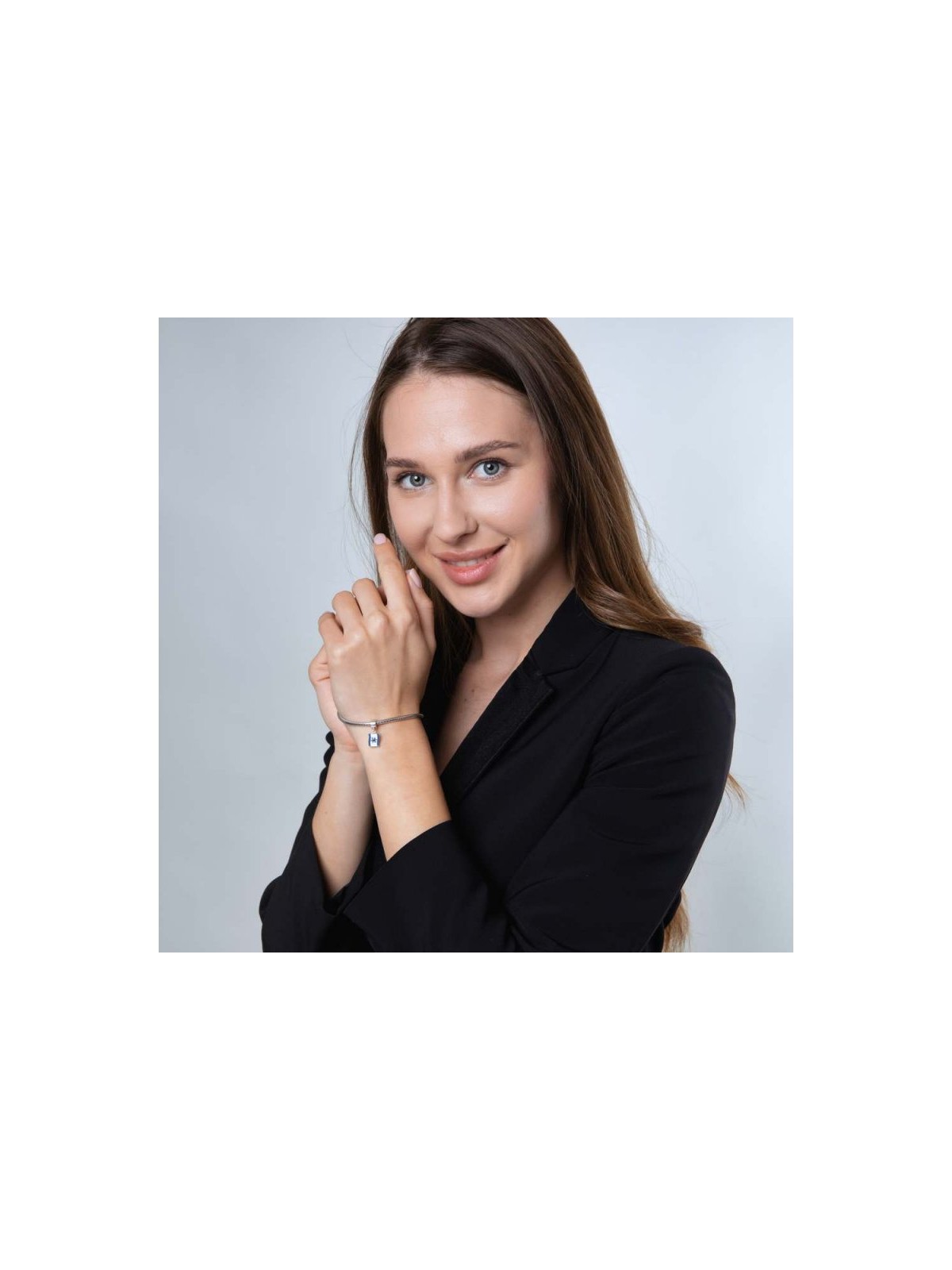 Sterling Silver Flag of Israel Charm | Judaica Charms