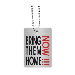 Dorit Judaica Dog Tag Collier sur chaîne Bring Them H... | Plaques d'identité de la FDI