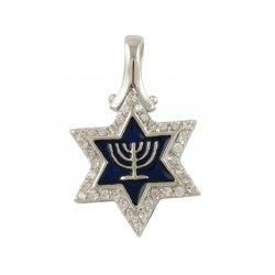 Gold Filled Rhodium Plated Star of David ... | Jewish Gift from Israel