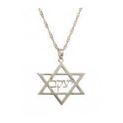 Collier de nom hébreu personnalisé à l’intérieur de l’étoile de D... | Bijoux personnalisés
