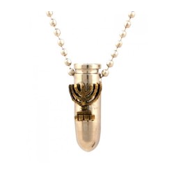 Collier Bronze Armée Israélienne Bullet Pendentif En Métal Me... | Armée israélienne