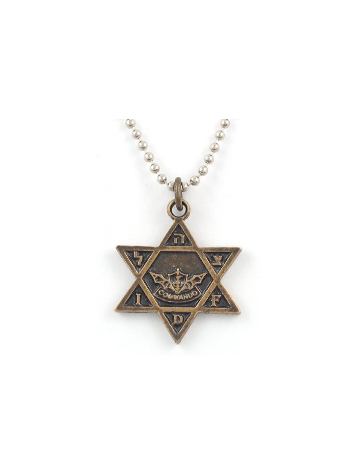 Necklace Bronze Star of David Israeli Army Commando ... | Israeli Army