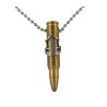 Necklace Bronze Israeli Rifle Bullet Pendant and IDF... | Israeli Army