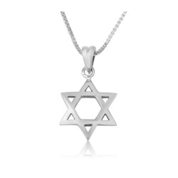 Sterling Silver Pendant Necklace Star of ... | Jewish Gift from Israel