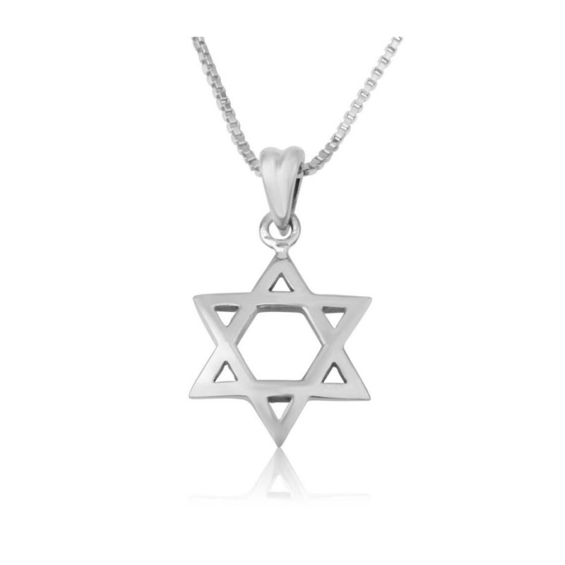 Sterling Silver Pendant Necklace Star of ... | Jewish Gift from Israel