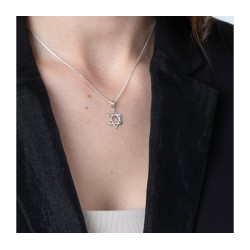 Sterling Silver Pendant Necklace Star of ... | Jewish Gift from Israel