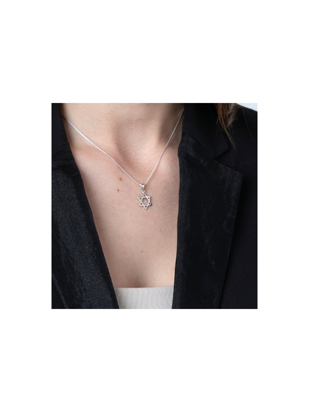 Sterling Silver Pendant Necklace Star of ... | Jewish Gift from Israel