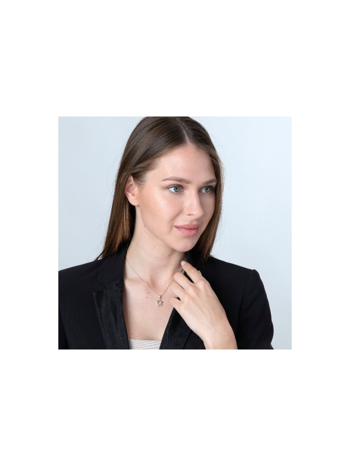 Sterling Silver Pendant Necklace Star of ... | Jewish Gift from Israel