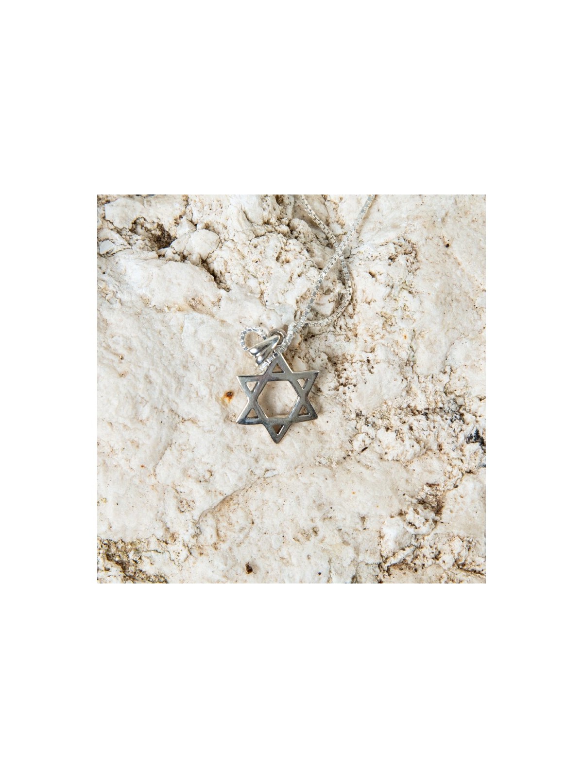 Sterling Silver Pendant Necklace Star of ... | Jewish Gift from Israel