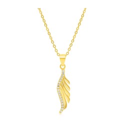Collier en argent sterling plaqué or jaune... | Bijoux de mode israéliens