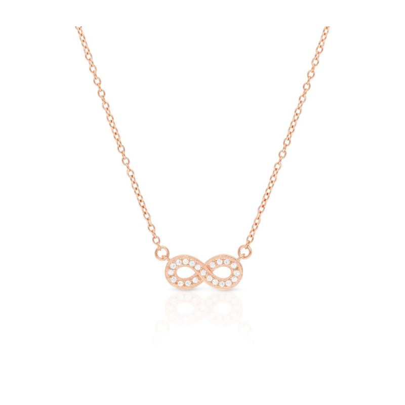 Collier en argent sterling Infinity Zircon... | Bijoux de mode israéliens