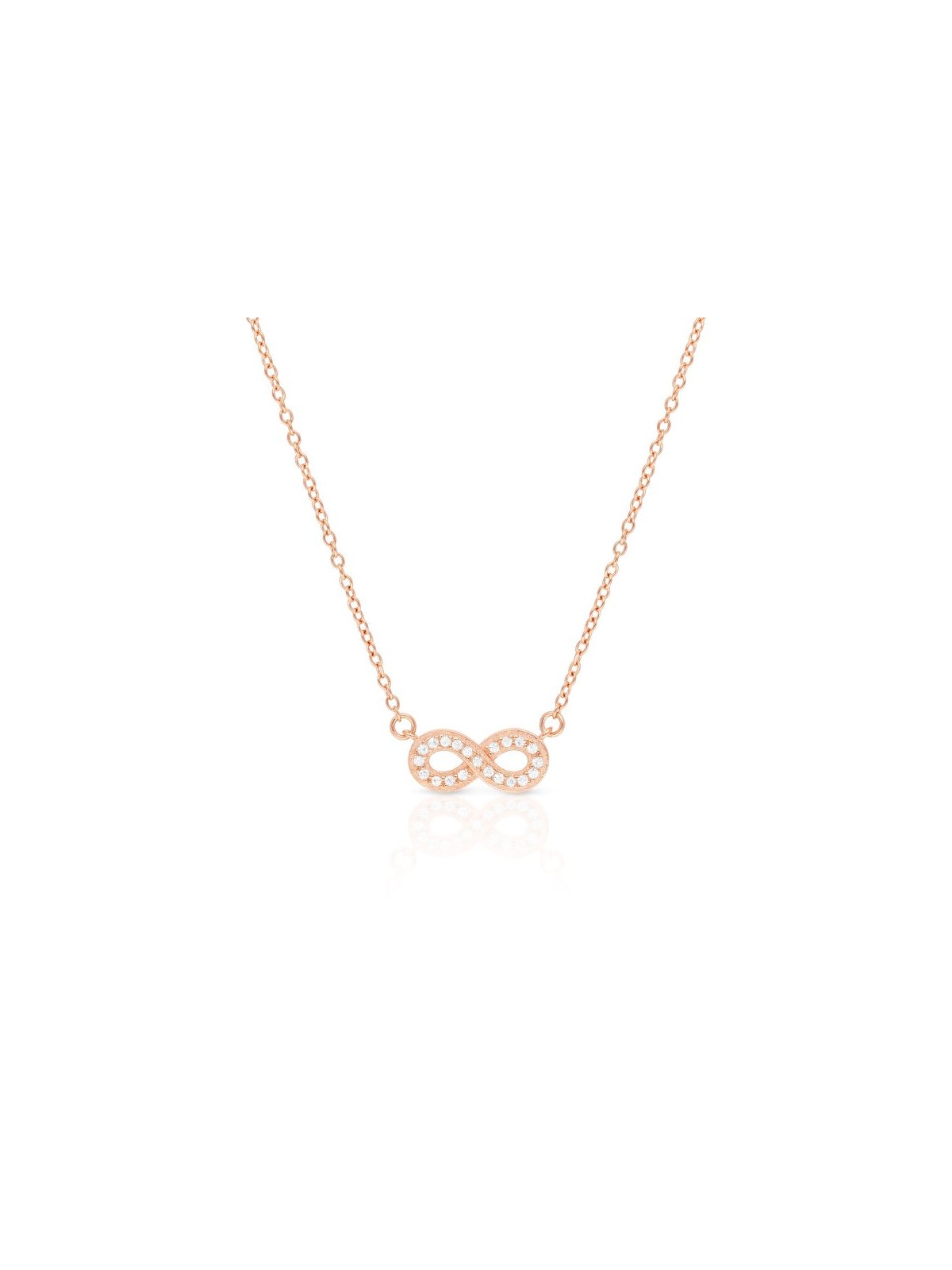 Collier en argent sterling Infinity Zircon... | Bijoux de mode israéliens
