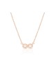 Collier en argent sterling Infinity Zircon... | Bijoux de mode israéliens