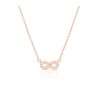 Sterling Silver Necklace Infinity Zircon ... | Israeli Fashion Jewelry