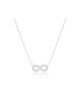 Sterling Silver Necklace Infinity Zircon ... | Israeli Fashion Jewelry