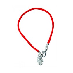 Kabbalah Cord Bracelet with Hamsa Charm Red | Jewish Gift from Israel