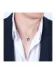 Collier pendentif en argent sterling Bleu E... | Colliers et pendentifs Chai