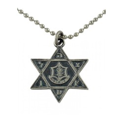 Necklace Star of David Israeli Army Metal Pendant Em... | Israeli Army
