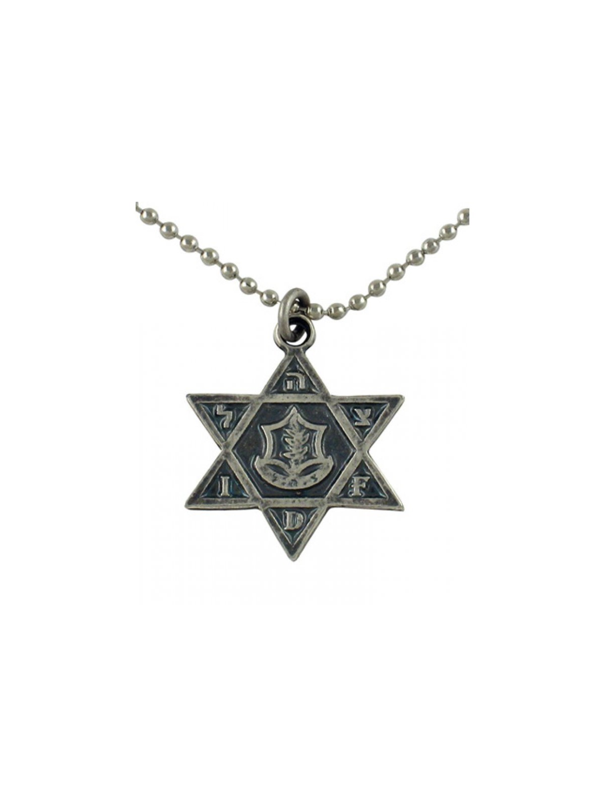 Necklace Star of David Israeli Army Metal Pendant Em... | Israeli Army