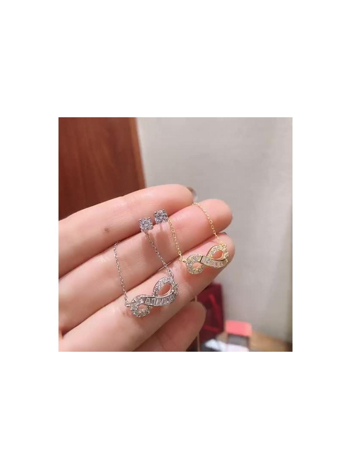 Collier en argent sterling avec système infini... | Bijoux de mode israéliens