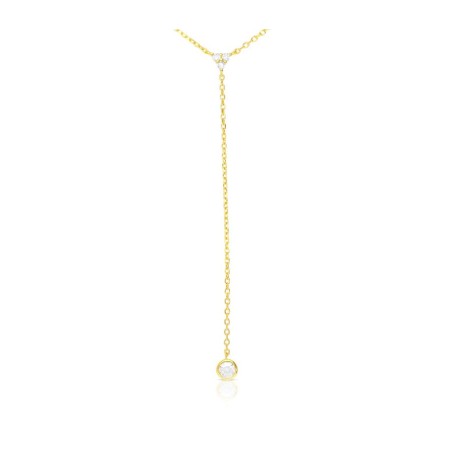 Collier en argent sterling plaqué avec cri... | Bijoux de mode israéliens
