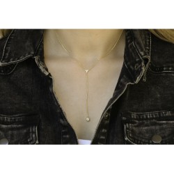 Sterling Silver Necklace Plated with Yell... | Israeli Fashion Jewelry