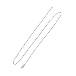 925 Sterling Silver Rhodium Plated Rope Chain Choice of Le... | Chains