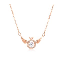 Sterling Silver Necklace with Angels Wing... | Israeli Fashion Jewelry