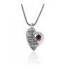 Woman of Valor Silver Heart Pendant by Golan Studio | Jewish Pendant
