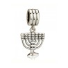 Sterling Silver Menorah Charm | Judaica Charms