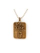 Necklace Israeli Army Dog Tag Bronze Hamsa Pendant T... | Israeli Army
