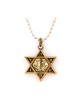 Collier Pendentif Étoile de David avec Emblème de Tsahal sur Re... | Armée israélienne